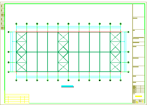 某地区企业厂房钢结构平面图_图1