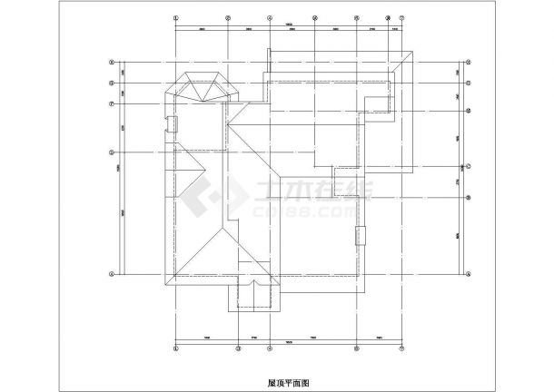 某二层框架结构欧式小别墅（总建筑面积478.25平方米）设计cad建筑方案图（甲级院设计）-图一