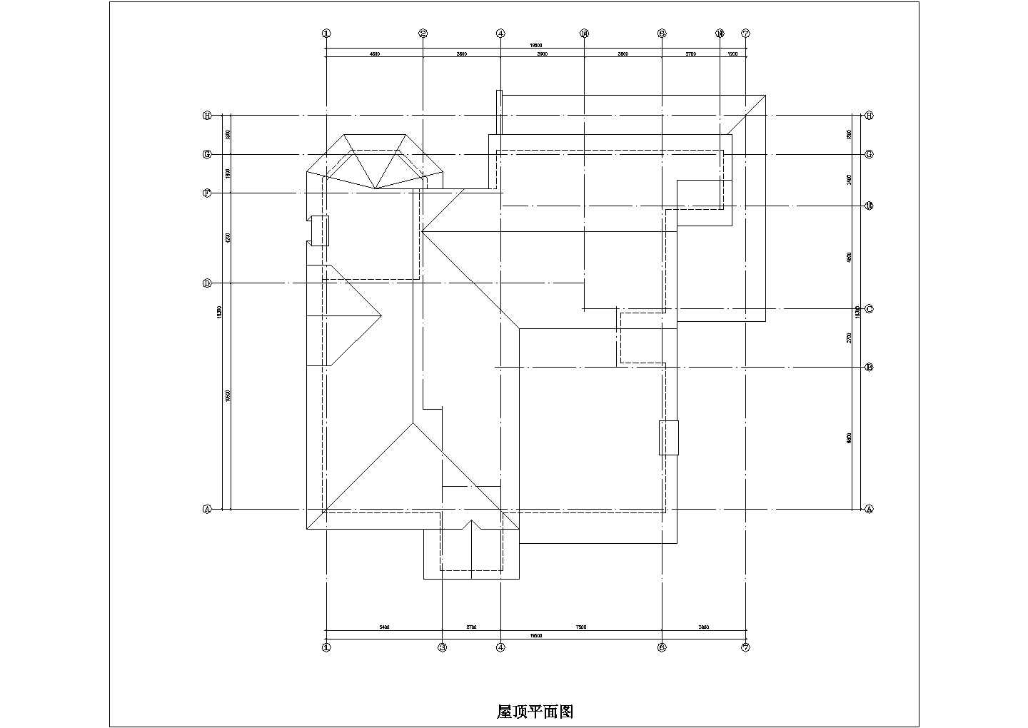 某二层框架结构欧式小别墅（总建筑面积478.25平方米）设计cad建筑方案图（甲级院设计）