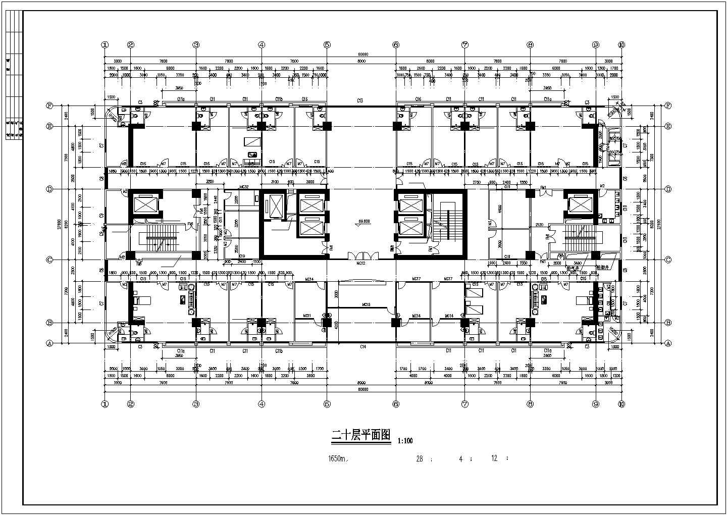 某高层医疗建筑综合楼设计施工方案CAD图纸