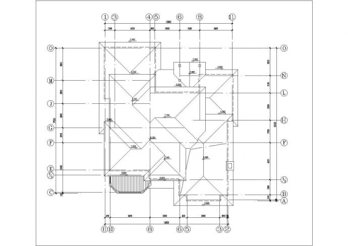 某二层框架结构简欧风格小别墅设计cad全套建筑施工图（甲级院设计）_图1