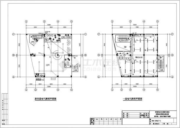 某综合楼电气设计 cad图纸-图二
