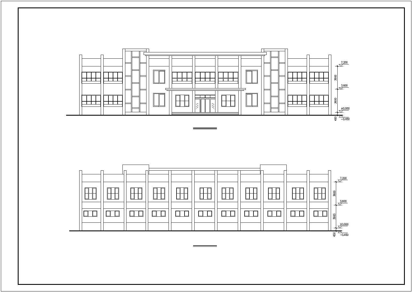 某大型县区医疗机构建筑设计施工方案CAD图纸