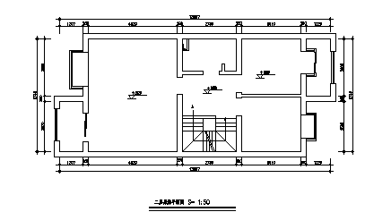 三层别墅室内空间装修施工cad图,共三十张-图一