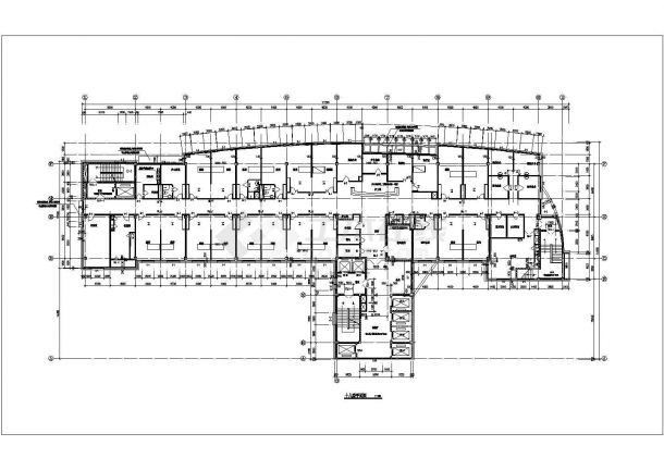 某大型医疗机构建筑设计施工方案CAD图纸-图二