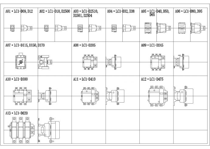 某常用接触器CAD设计图例_图1