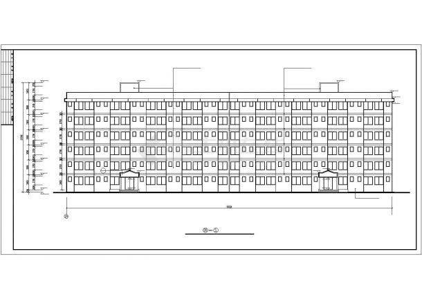 现代学生公寓建筑设计CAD图纸（共8张）-图一