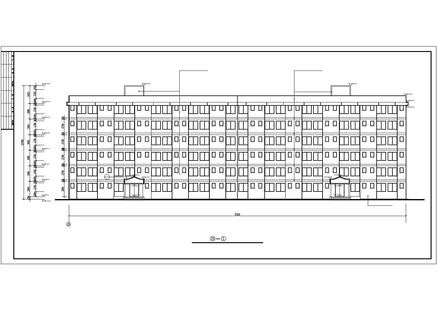 现代学生公寓建筑设计CAD图纸（共8张）