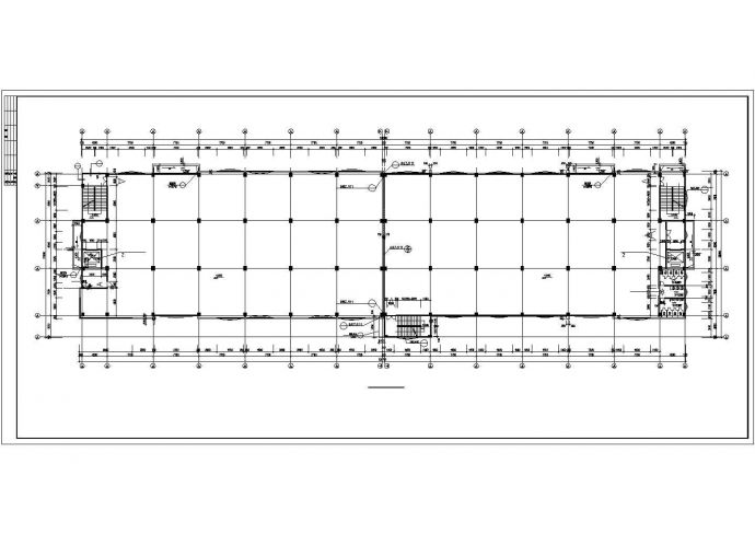 某地现代大型厂房建筑设计CAD图纸_图1