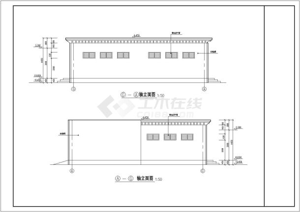 某长17.34米 宽13.72米 1层237.9平米砖混结构市城区土建公厕设计cad全套建施图纸【含设计说明】-图一