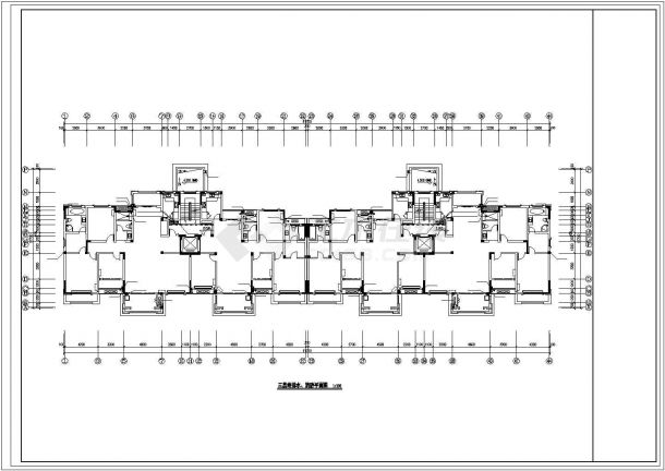 厦门市玉兰花园小区六层砖混结构住宅楼全套给排水设计CAD图纸-图二