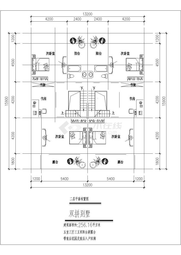 某小三层现代联拼别墅装修设计cad平面方案图（甲级院设计）-图一