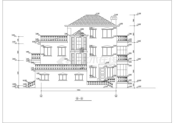 某小区豪宅设计方案CAD图纸-图二