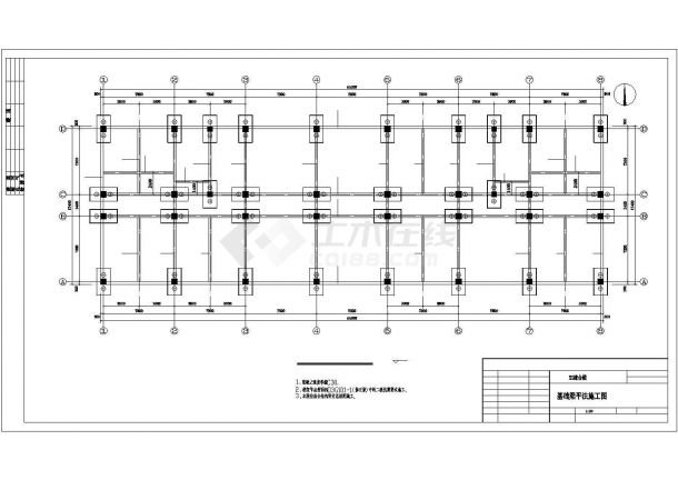 【3层】2946.69平米框架结构综合楼毕业设计（计算书、结构图）-图一