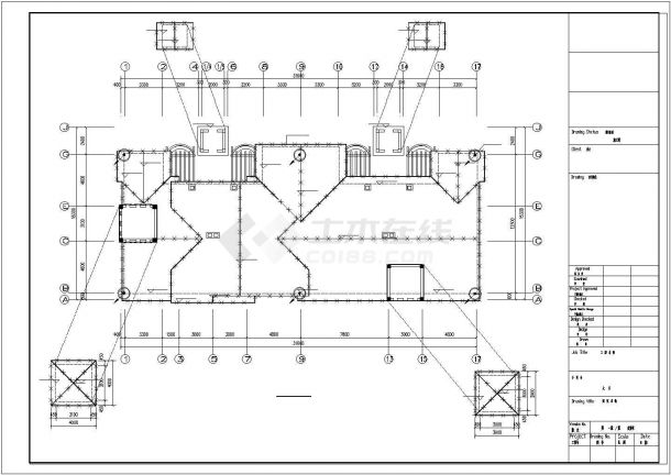 4层四户联排二户叠拼别墅电气施工设计图-图二