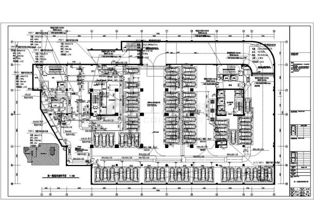 安徽商业办公楼全套中央空调系统设计施工图-图二