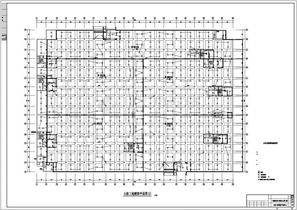 北京市顺义区某大型地下人防工程消防系统设计CAD图纸-图二