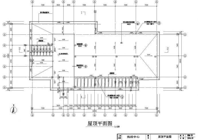 扬州某高档洗浴中心cad全套设计图纸_图1