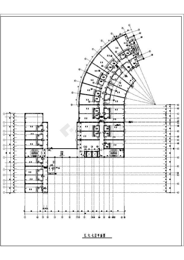 扬州某高档酒店建筑全套CAD设计施工图纸-图一