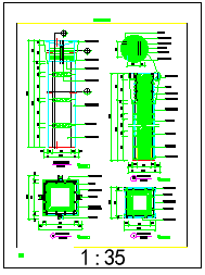 13种常见的柱子建筑装饰cad施工详图_图1
