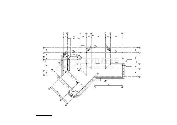某市超大别墅建筑CAD施工设计图纸-图一