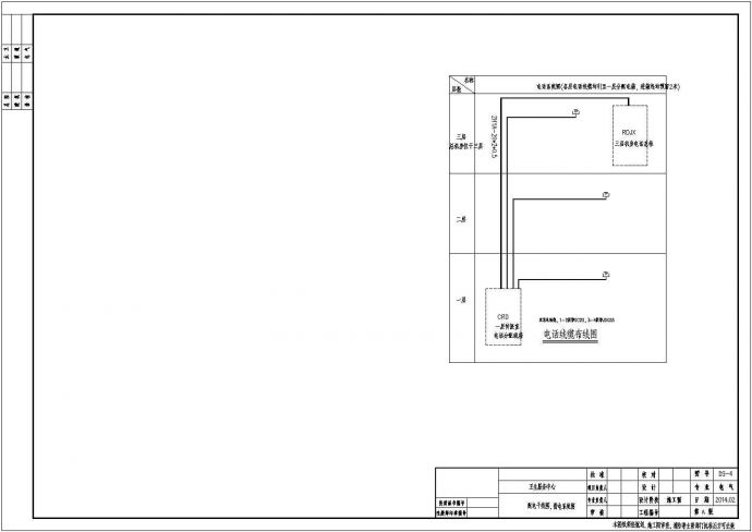 某社区卫生服务中心配电设计cad全套电气施工图纸（含设计说明，含弱电设计）_图1
