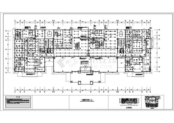 某市中心医院门诊大楼配电设计cad全套电气施工图（含设计说明）-图二