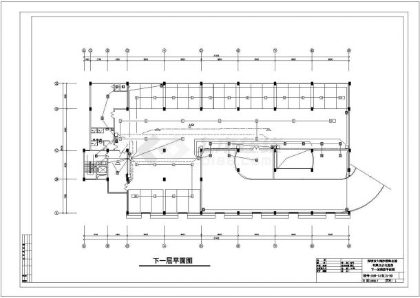 三亚市某大型商厦地下4层车库水电房消防电气设计CAD图纸-图一