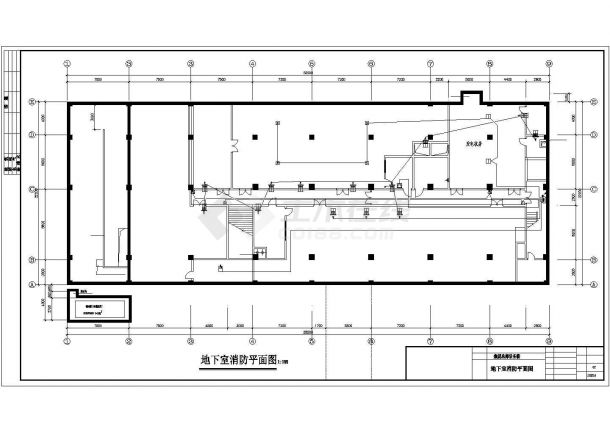 呼和浩特市某居住区6层砖混结构住宅楼消防系统平面设计CAD图纸-图一