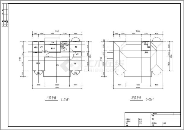 经典风格12套别墅建筑CAD设计施工图纸-图一