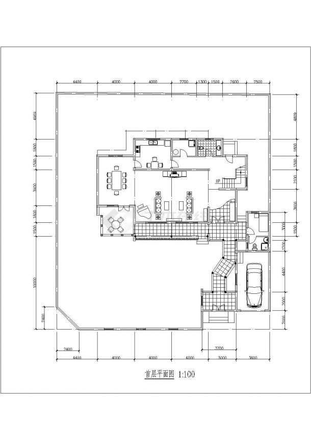 苏州江枫园别墅区某三层砖混结构别墅设计cad建筑方案图（甲级院设计）-图二