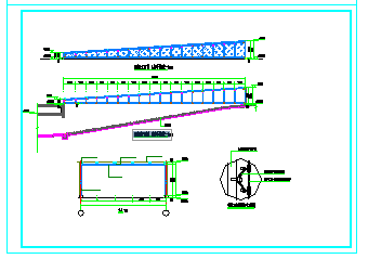 电缆敷设-电缆沟及支架尺寸CAD施工图-图二