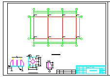 钢结构羽毛球场cad施工图（含设计说明）_图1