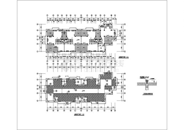 住宅设计_某地区联建房多栋建筑CAD图-图一