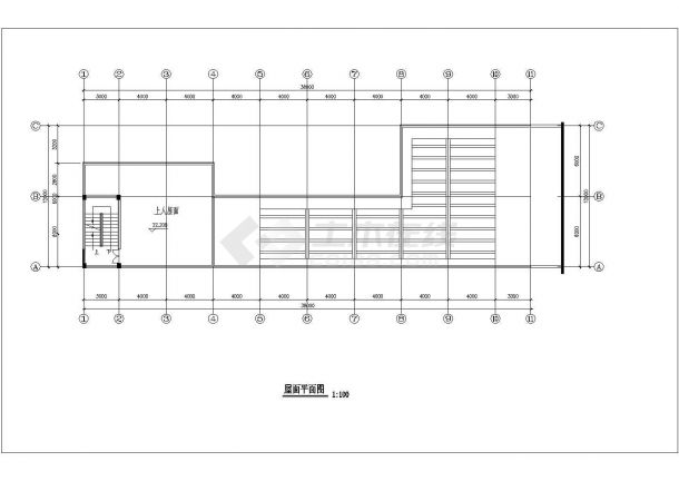 商业楼设计_某六层商业建筑平立面方案CAD图-图一