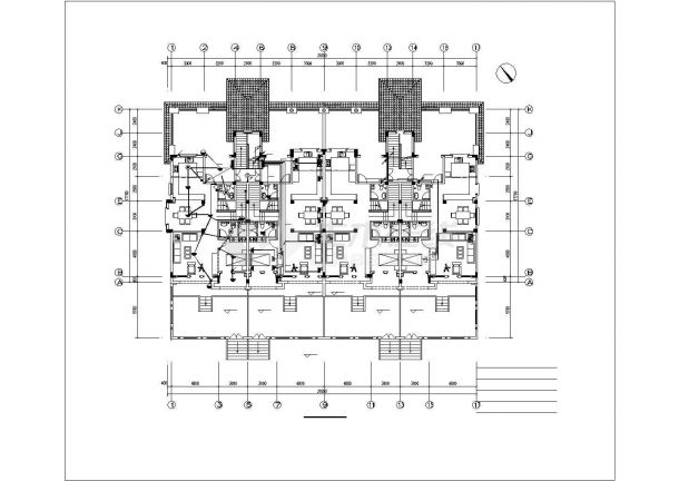 四层四户联排二户叠拼别墅电气施工设计图纸，含电气设计说明-图二