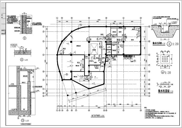 旅馆设计_某地区十五层旅馆设计施工CAD图_图1