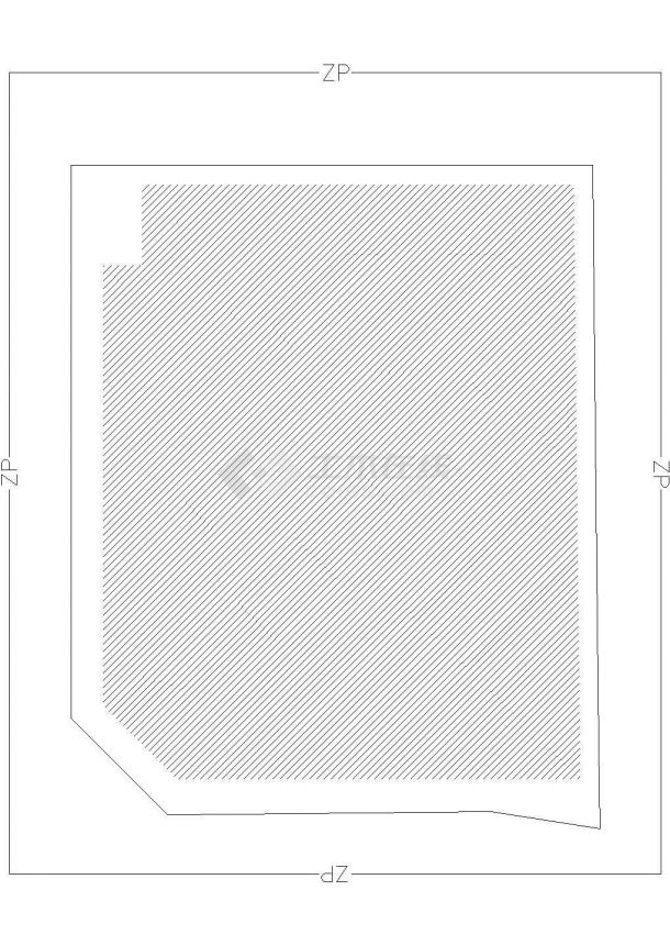 四川市某经典高层酒店给排水CAD布置图-图二