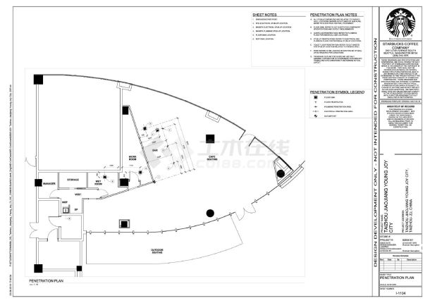 杭州台州椒江欢乐城店I-1104CAD图.dwg-图一