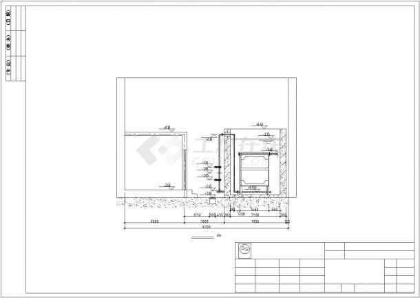 某体育馆污水处理系统设计施工方案CAD图纸-图一