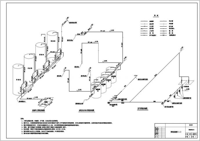某高校800吨每天中水回用工程设计施工方案CAD图纸_图1