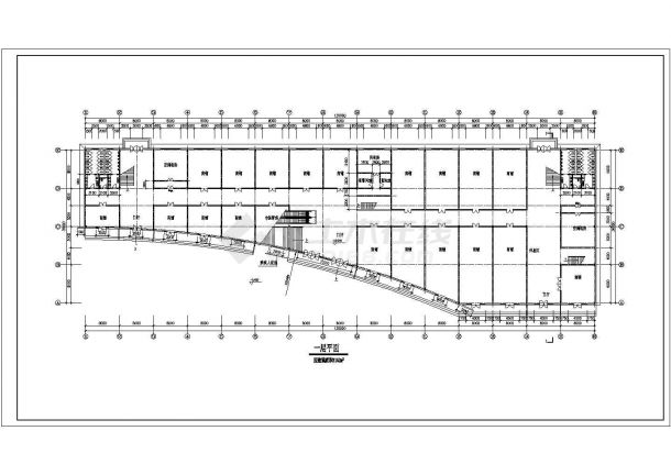 商业中心建筑规划CAD布置图-图一