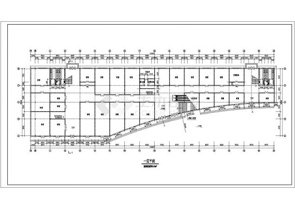 商业中心建筑规划CAD布置图-图二
