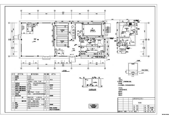 某大型工业中水站设计施工方案CAD图纸_图1