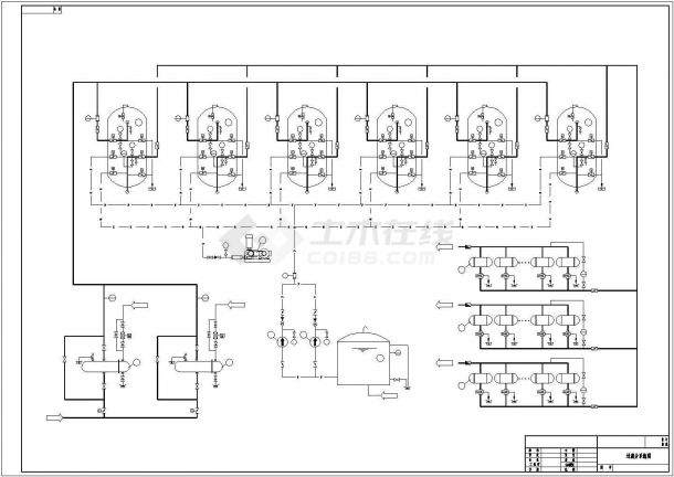 某电厂循环冷却排污水回用工程全套工艺设计施工方案CAD图纸-图二