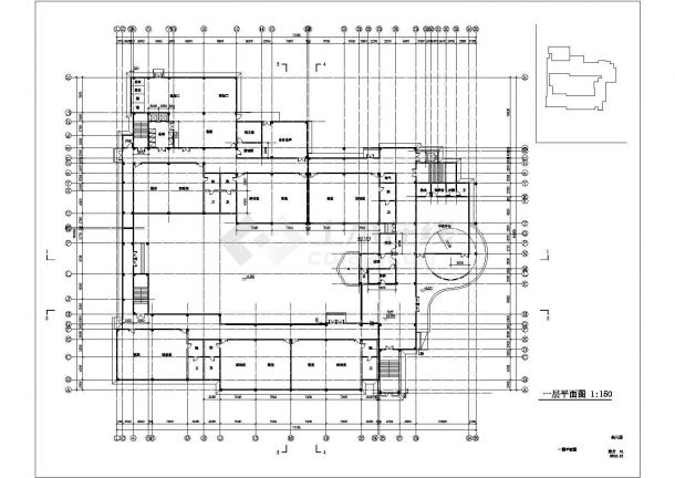 天津市某大学附属幼儿园4层框架结构教学楼全套建筑设计CAD图纸-图一