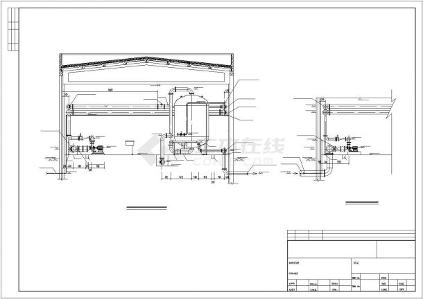某综合工房工业废水深度处理再利用工程设计施工方案CAD图纸-图一