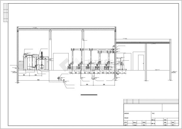 某综合工房工业废水深度处理再利用工程设计施工方案CAD图纸-图二