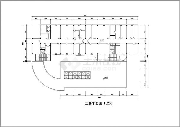 某医疗机构综合楼建筑设计施工方案CAD图纸-图一