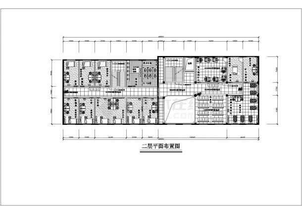 某医疗机构大楼建筑设计施工方案CAD图纸-图二
